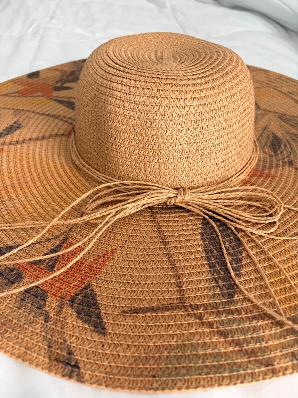 Lucky Brand Tan Braided Straw Sun Hat - Picture 2 of 3